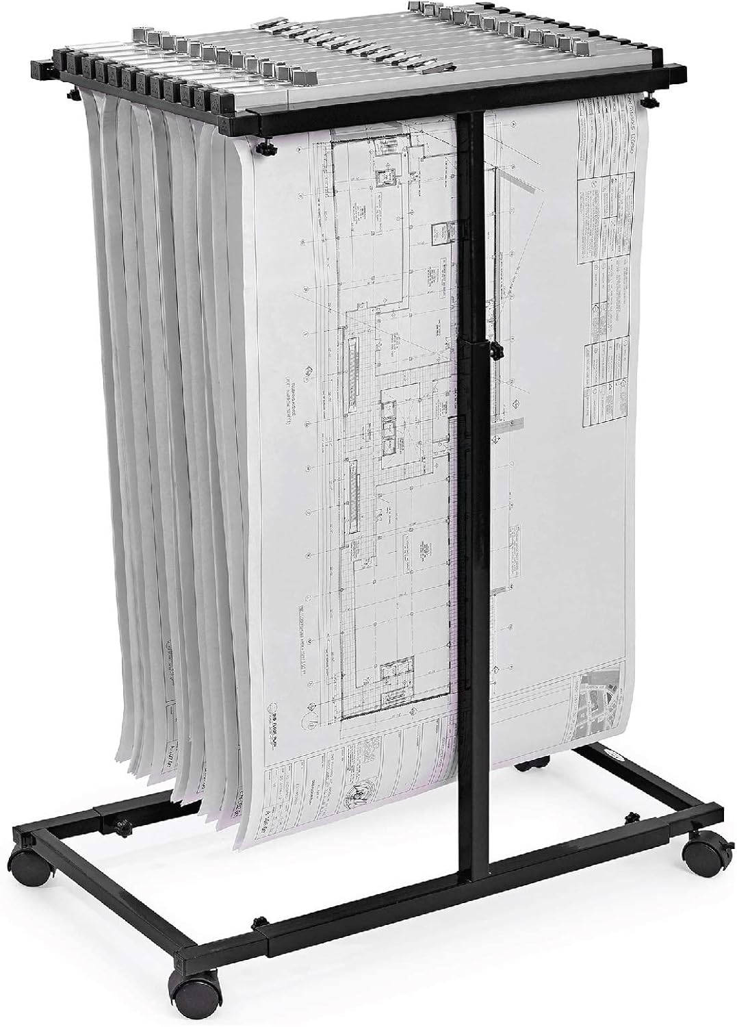 Red Adjustable Vertical Poster Display Rack K6764