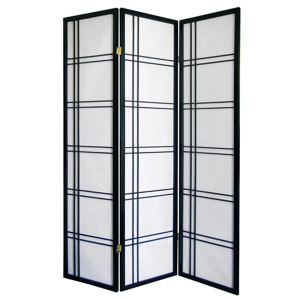 3-Panel Room Divider Black K84157