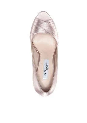 Taupe Satin Pump P9840