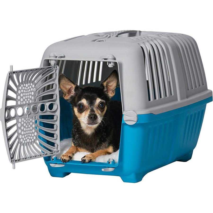 Plastic Door Travel Carrier Pet Kennel M57402