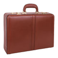 Brown Leather Expandable Attache Case W5185