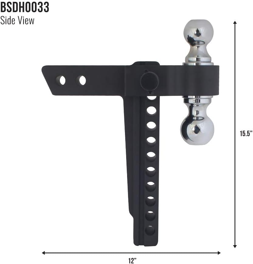 Blackout Aluminum 2 and 2.5/16 Ball Drop Hitch K86428