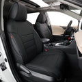 Black Leather Full Set Car Seat Covers for Toyota Corolla Cross 2021 2022 2023 2024 R117