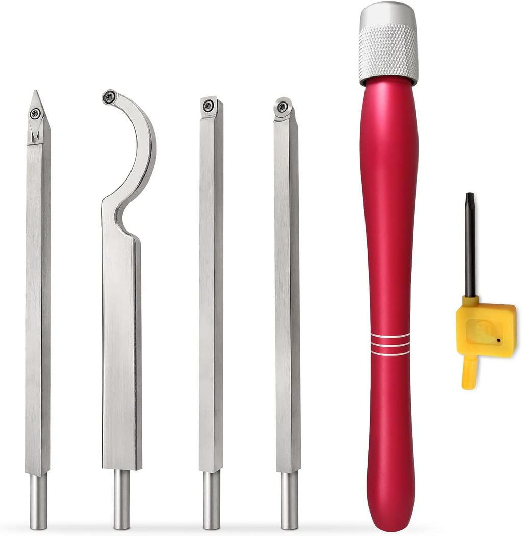 Carbide Tipped Wood Turning Tool Set, 5pc, Pack of 2 W85584