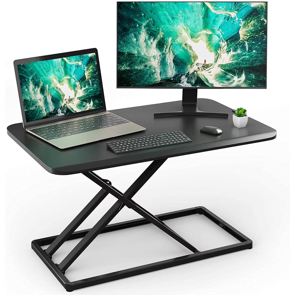 Black Adjustable Height Standing Desk Converter V2783
