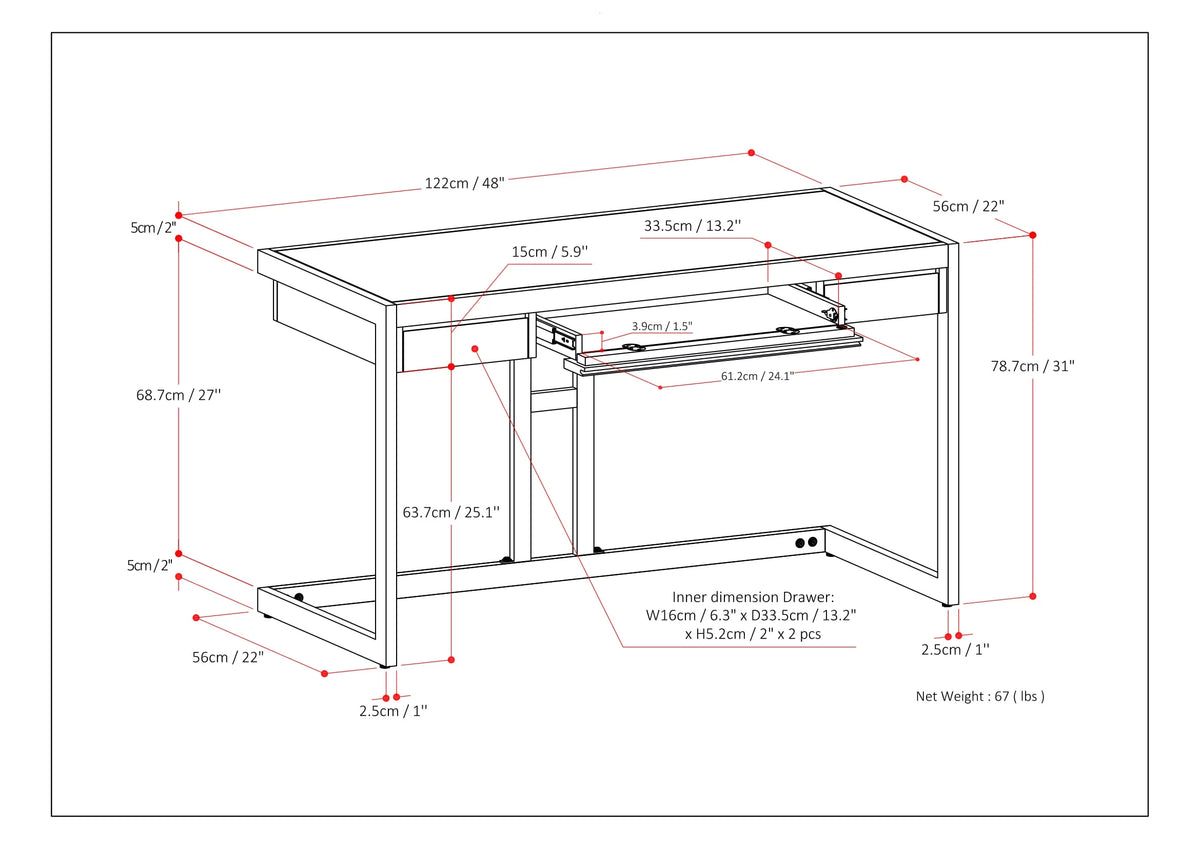 Wood Small Desk Q6976