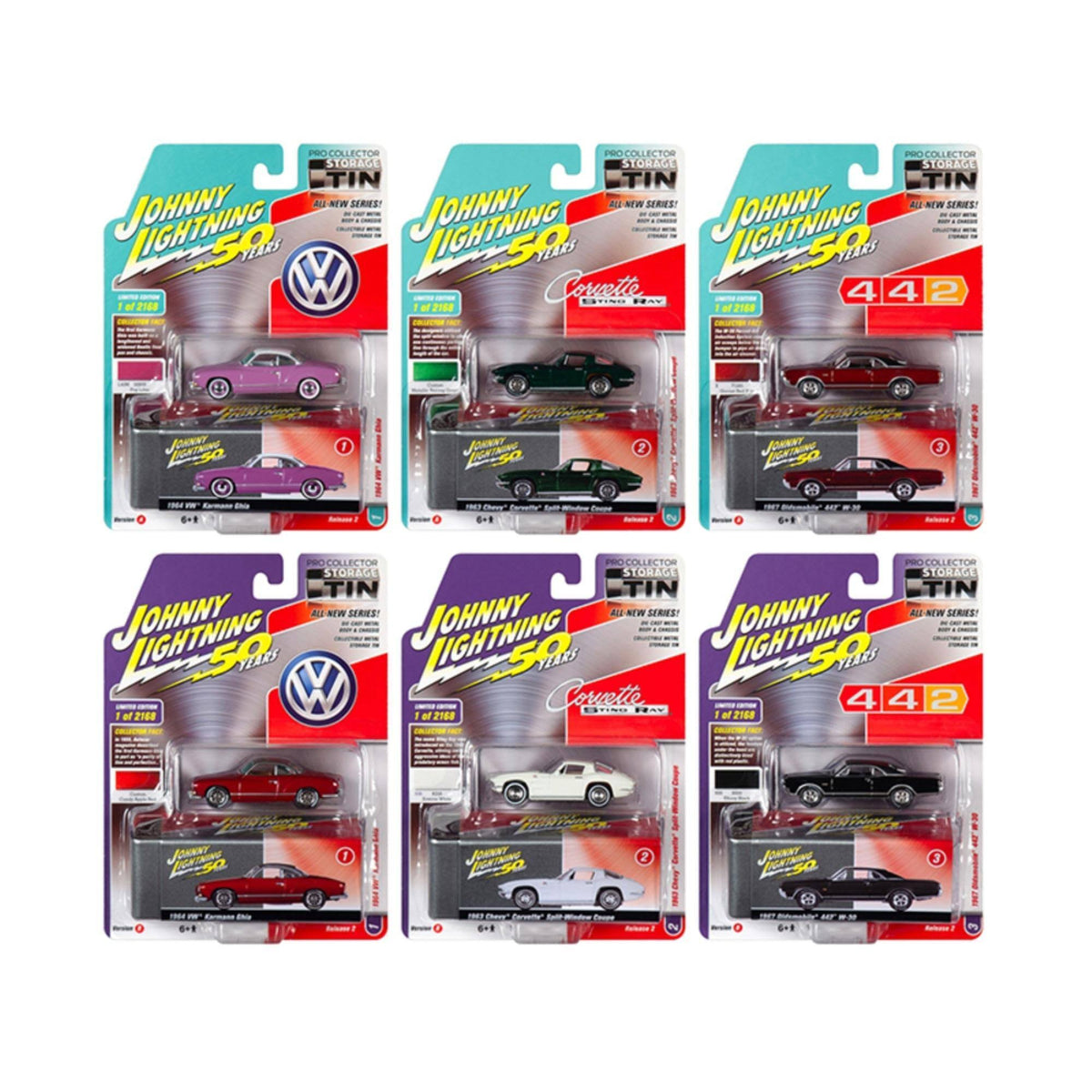 Collector's Tin Set of 6 Cars H6866