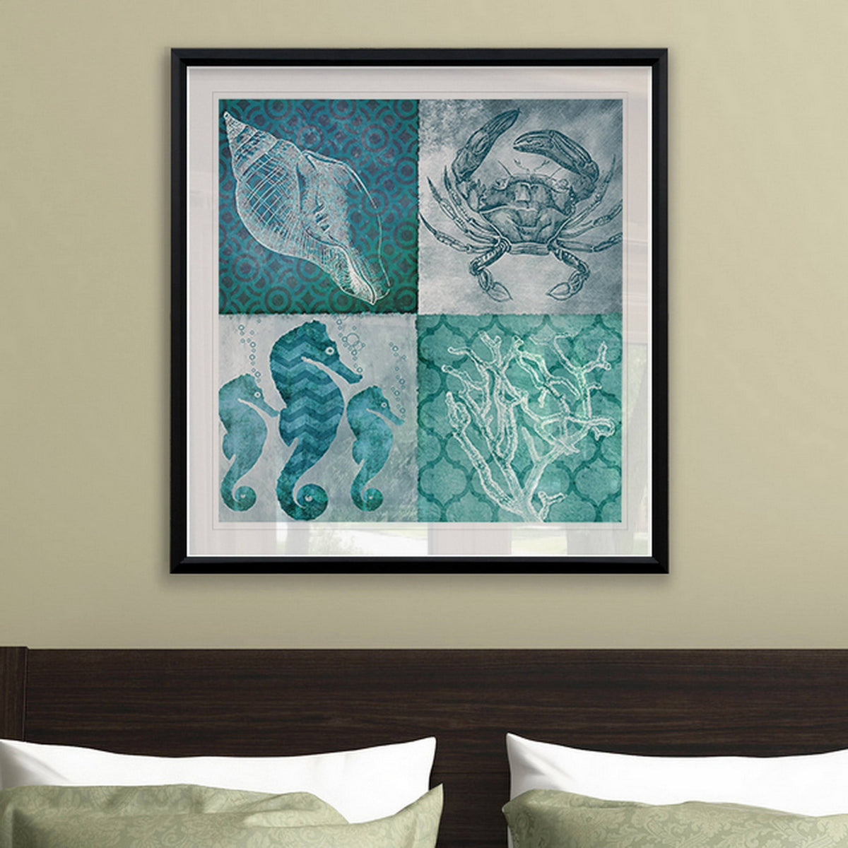 Framed Giclee Print 32x32 D344