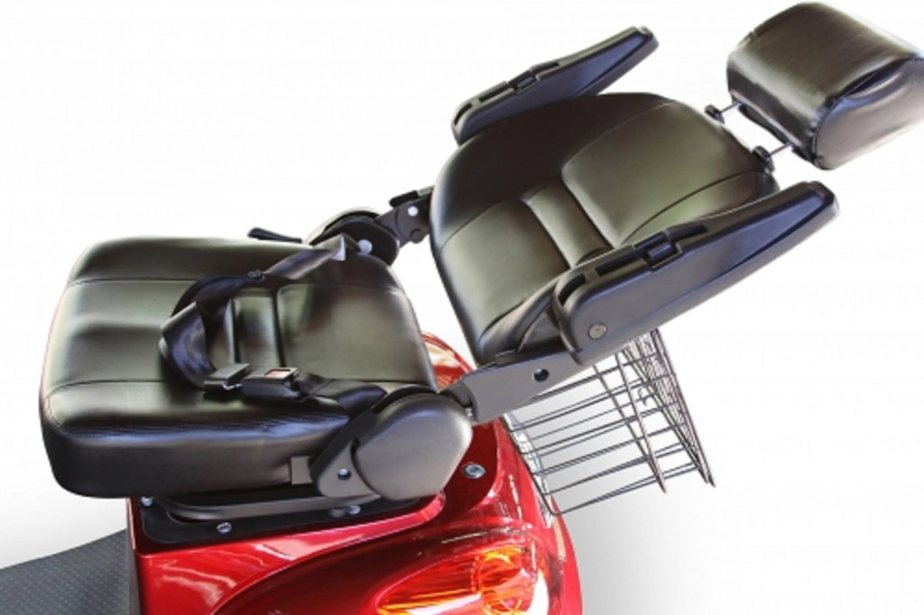 3 Wheeled Wide Body Mobility Scooter with Anti Theft Alarm, Red J576221