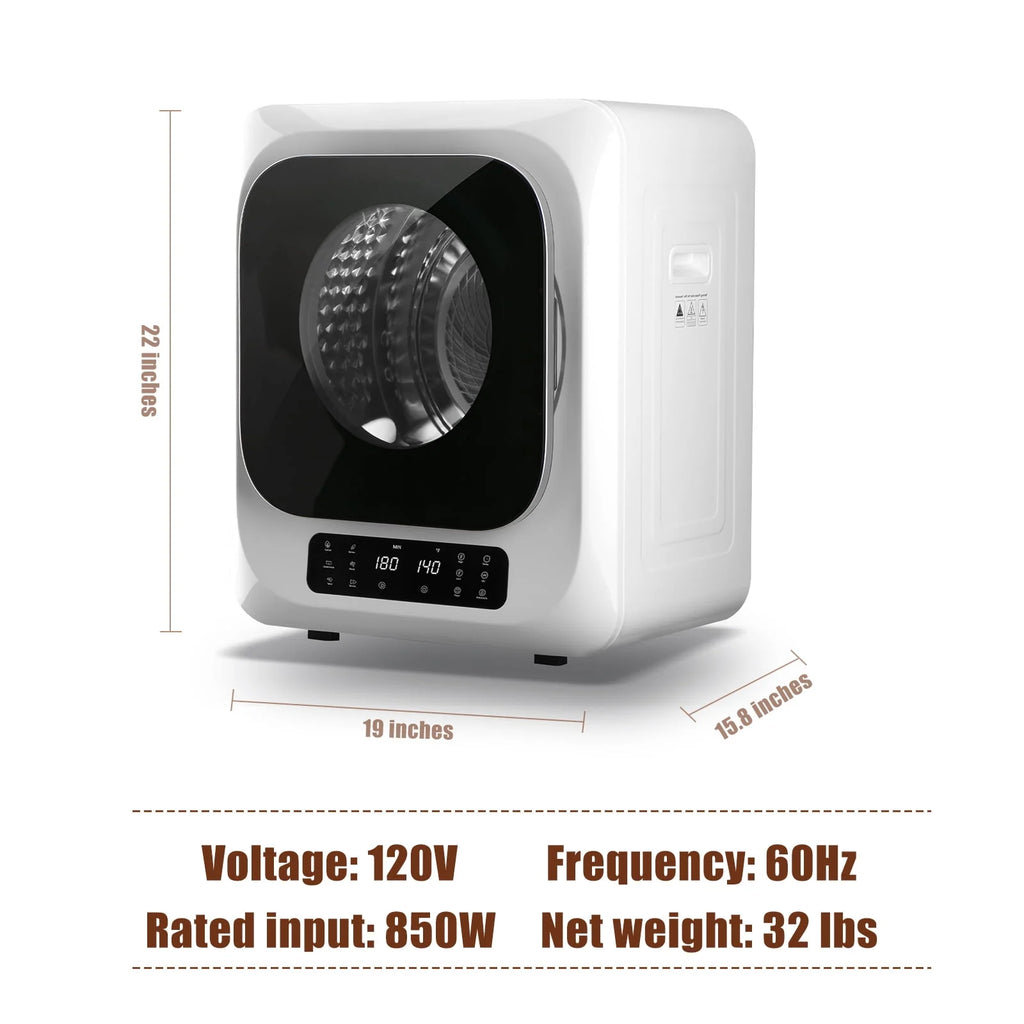 850W 1.6 Cu.ft. Electric Portable Dryer L90317