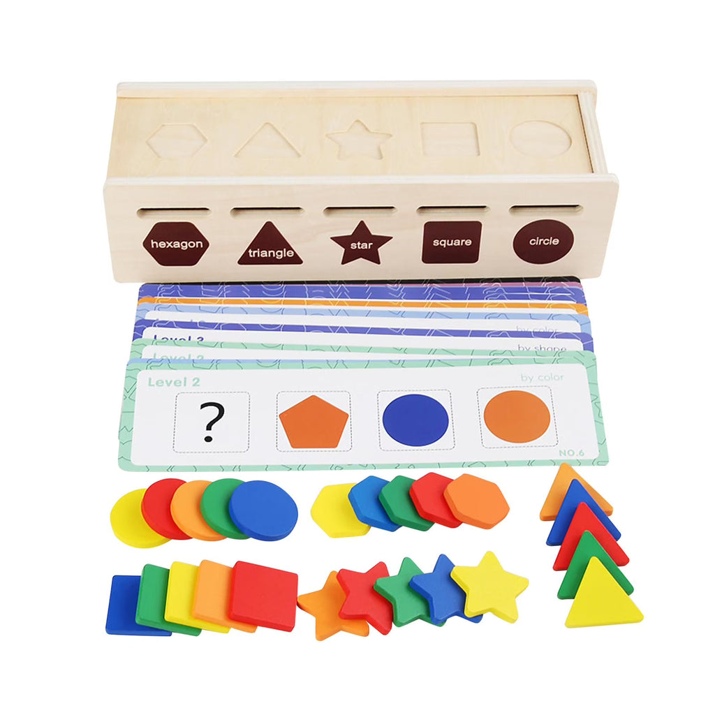 Montessori Geometric Matching Blocks Activity Toy H88792