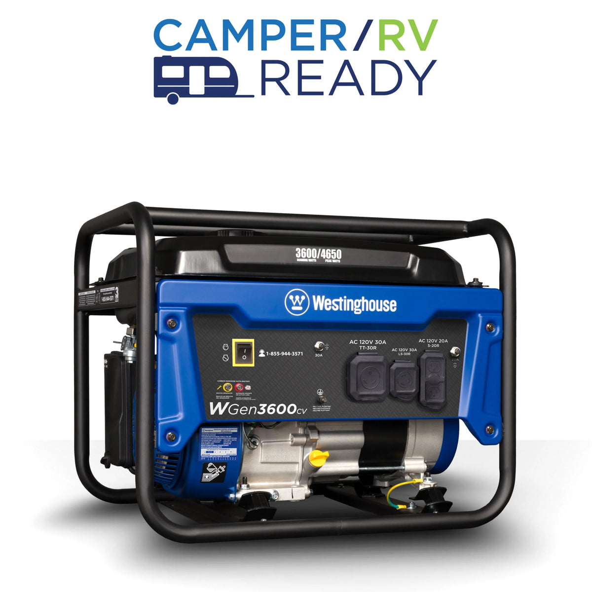4650 Peak Watt Portable Gas Powered Generator U684603
