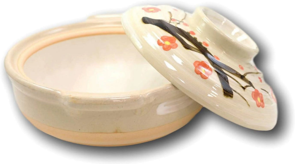 Japanese Donabe Stoneware Casserole with Lid 90 OZ D35490
