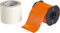 Orange Polyester Label S40562