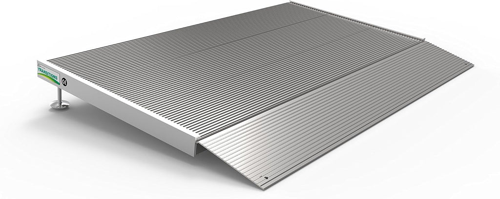 Aluminum Threshold Ramp with Adjustable Height, 12" L x 36" W, Pack of 2 F2524