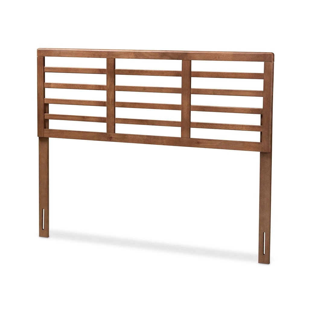 Walnut Wood Open Slat Headboard Queen D4152