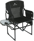 Folding Camping Chair with Storage Pocket and Side Table Q46427