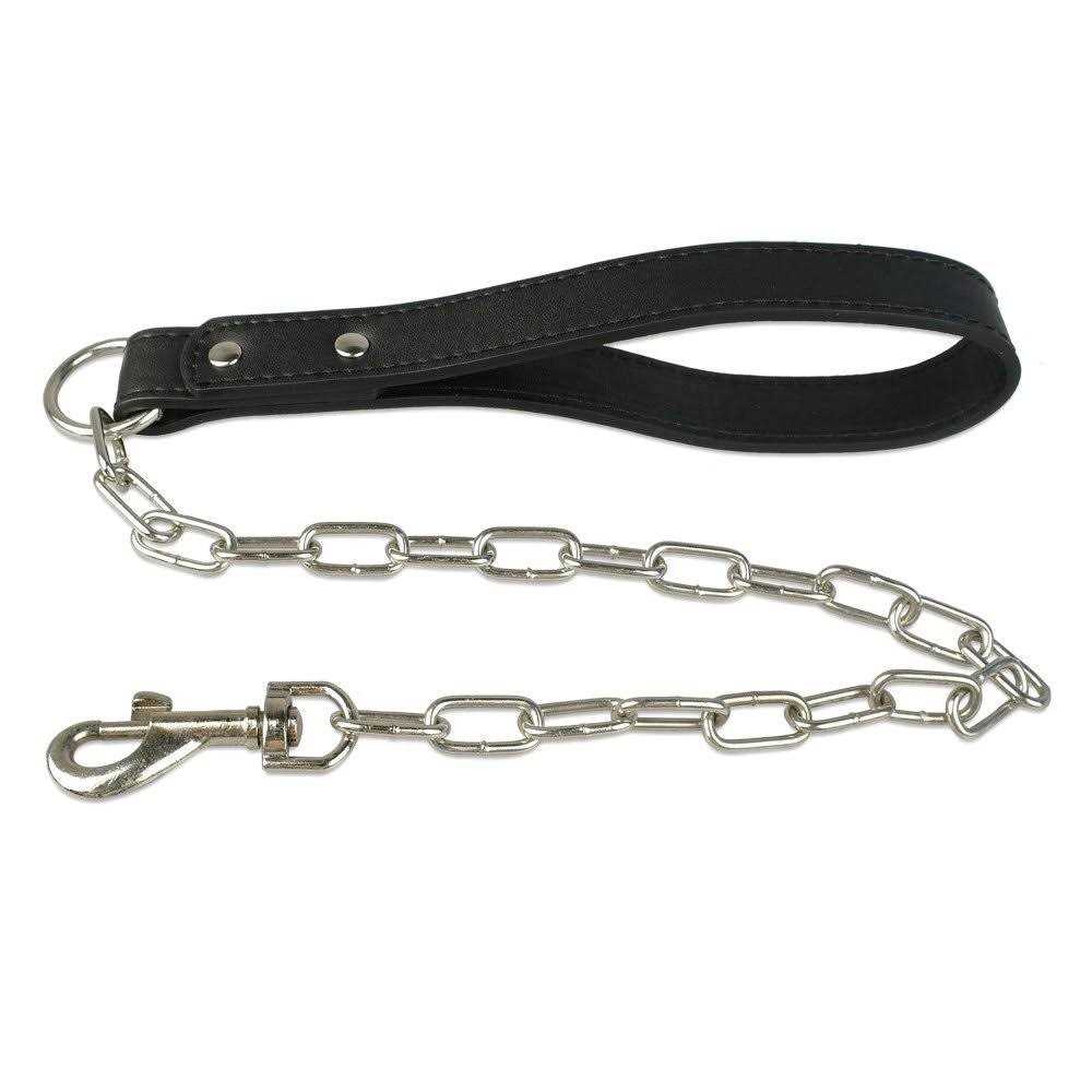 Black Leather Spiked Dog Collar & Leash & Harness 3 Pcs Set B654
