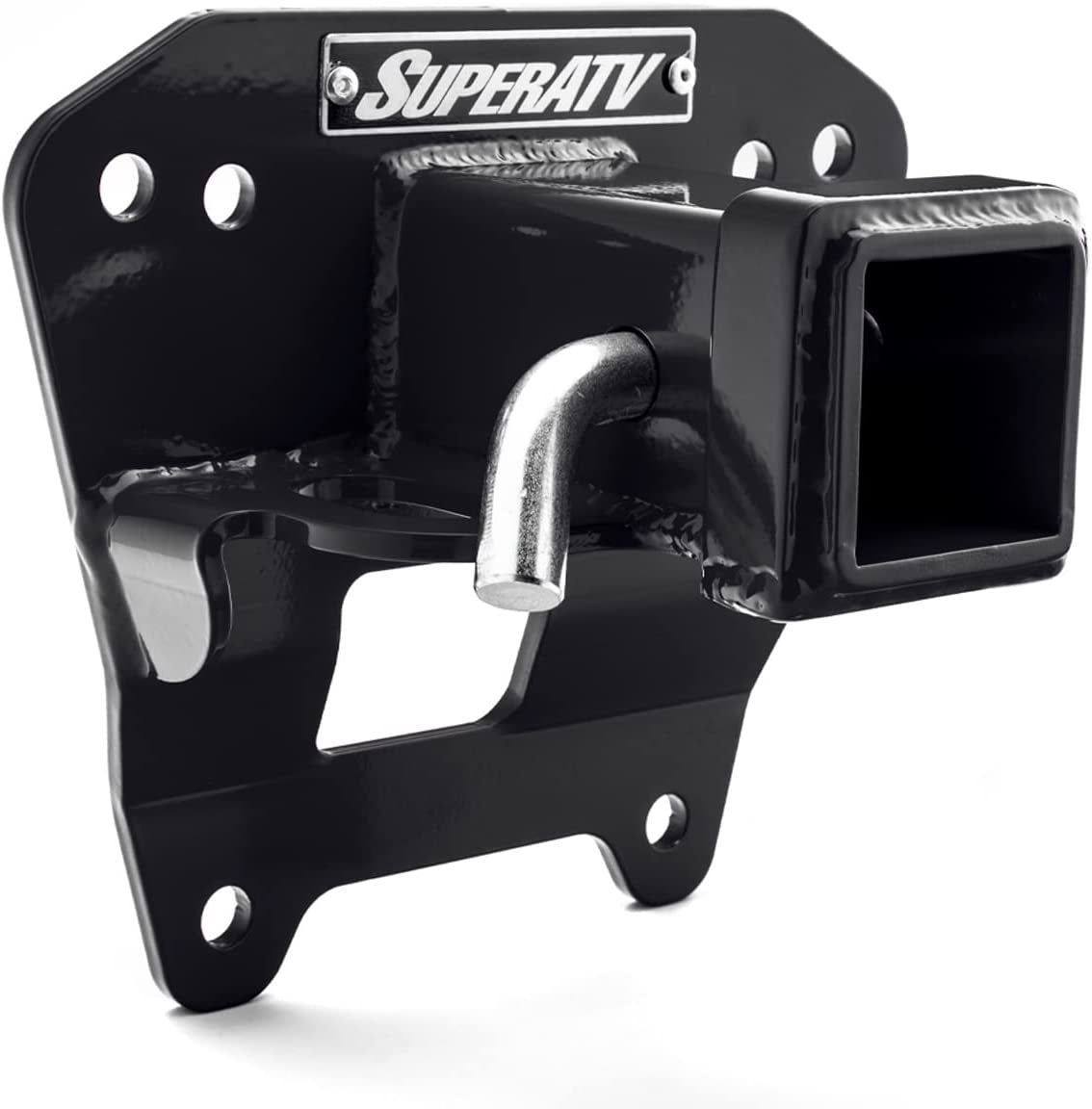Black Rear Receiver Hitch for Polaris RZR XP Turbo S, 2" Heavy-Duty Steel C559