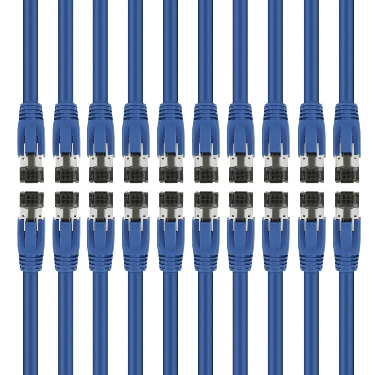 Cat8 Ethernet Cable S/FTP 5ft 20 Pack Blue 24AWG Patch Cable B26533