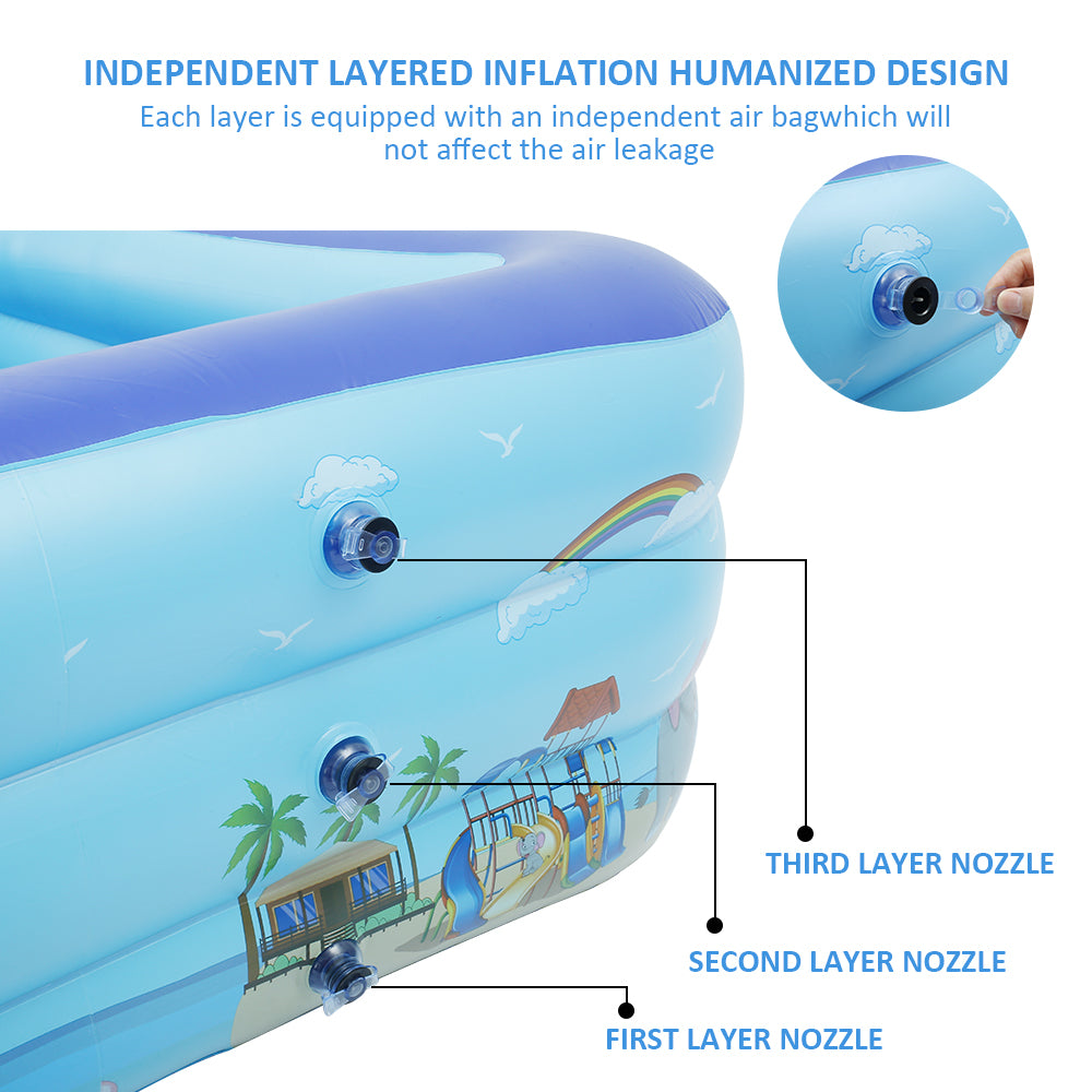 Inflatable Swimming Pool for Kids Adults Family T32527