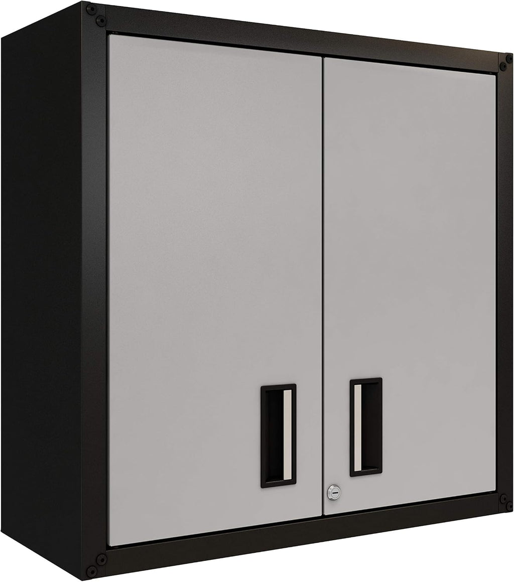 Black Wall Steel Cabinet with Two Doors N287