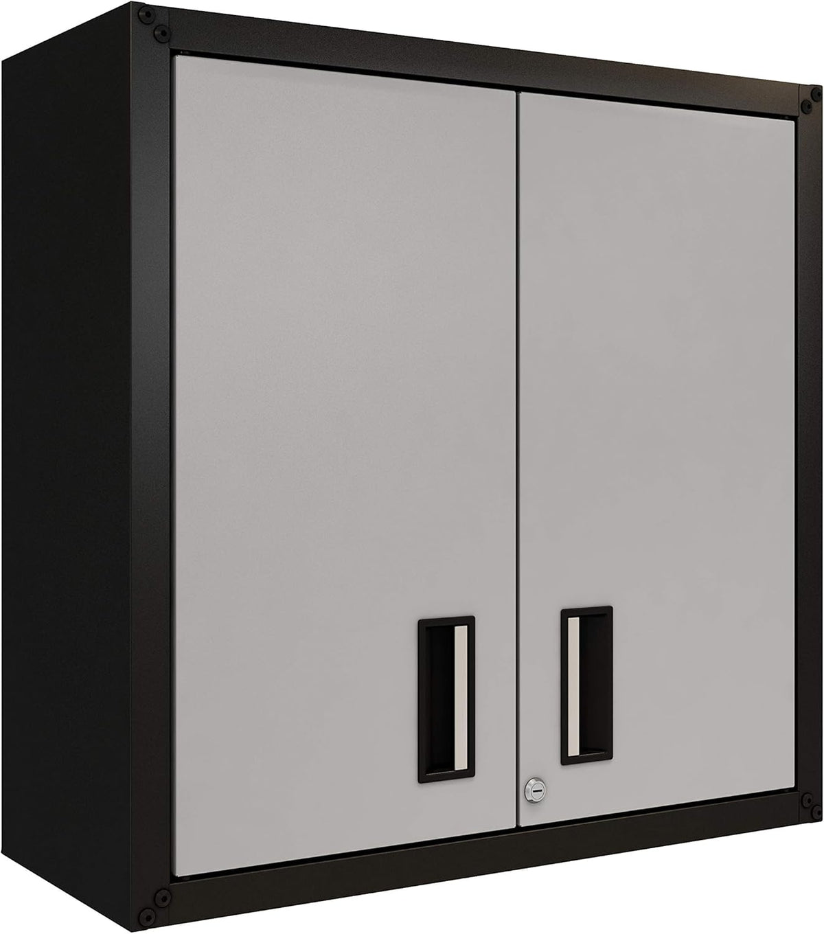 Black Wall Steel Cabinet with Two Doors N287