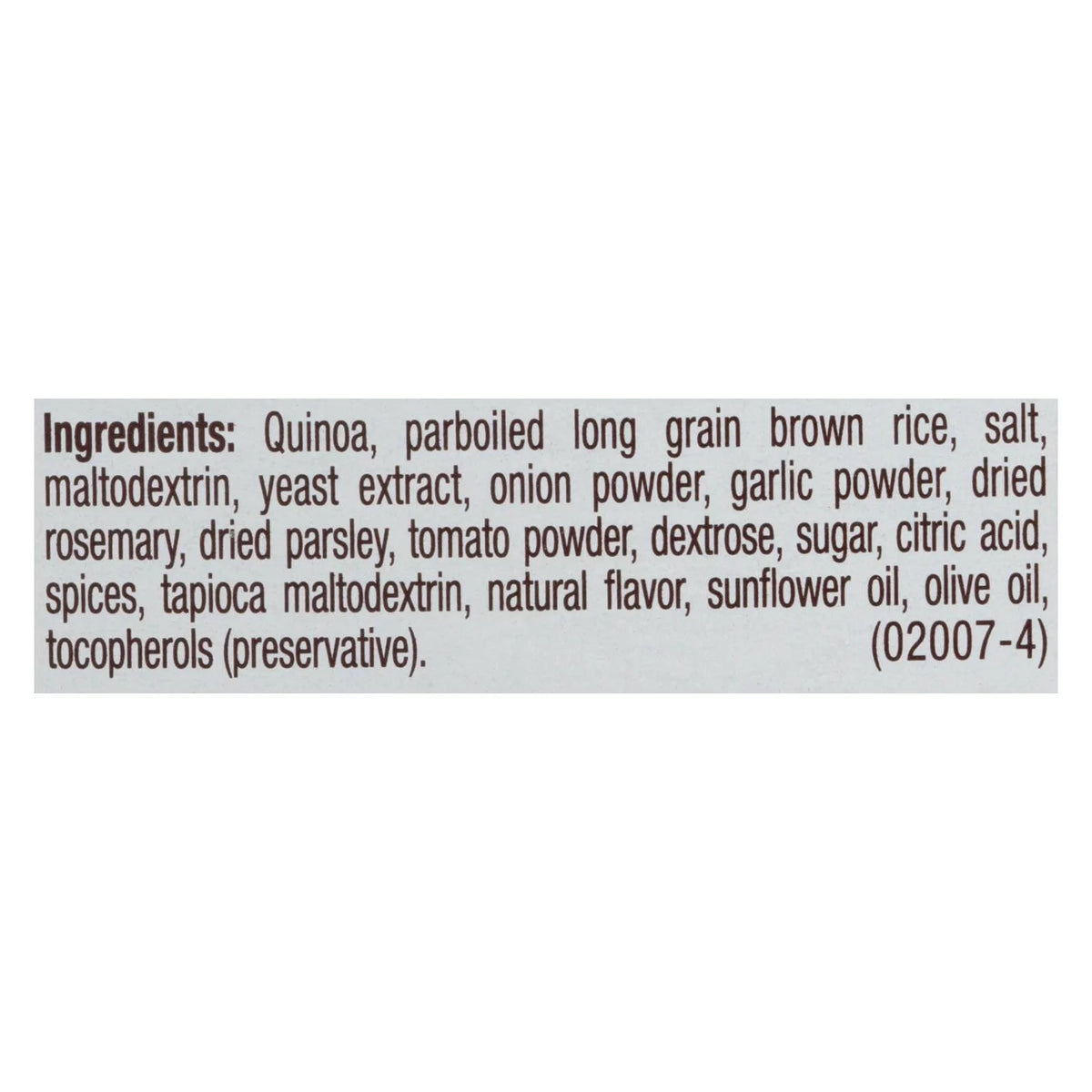 Rosemary and Olive Oil Quinoa, 4.8 Ounce S20167