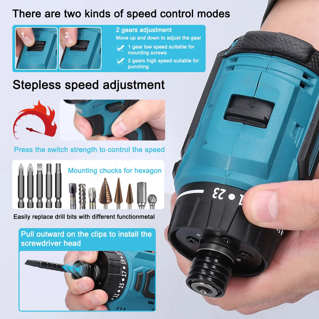 18V Brushless Motor Electric Screwdriver S458