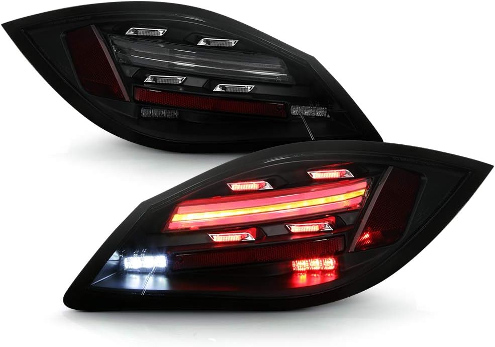 Black Smoked LED Sequential Signal Tail Lights Set N27363