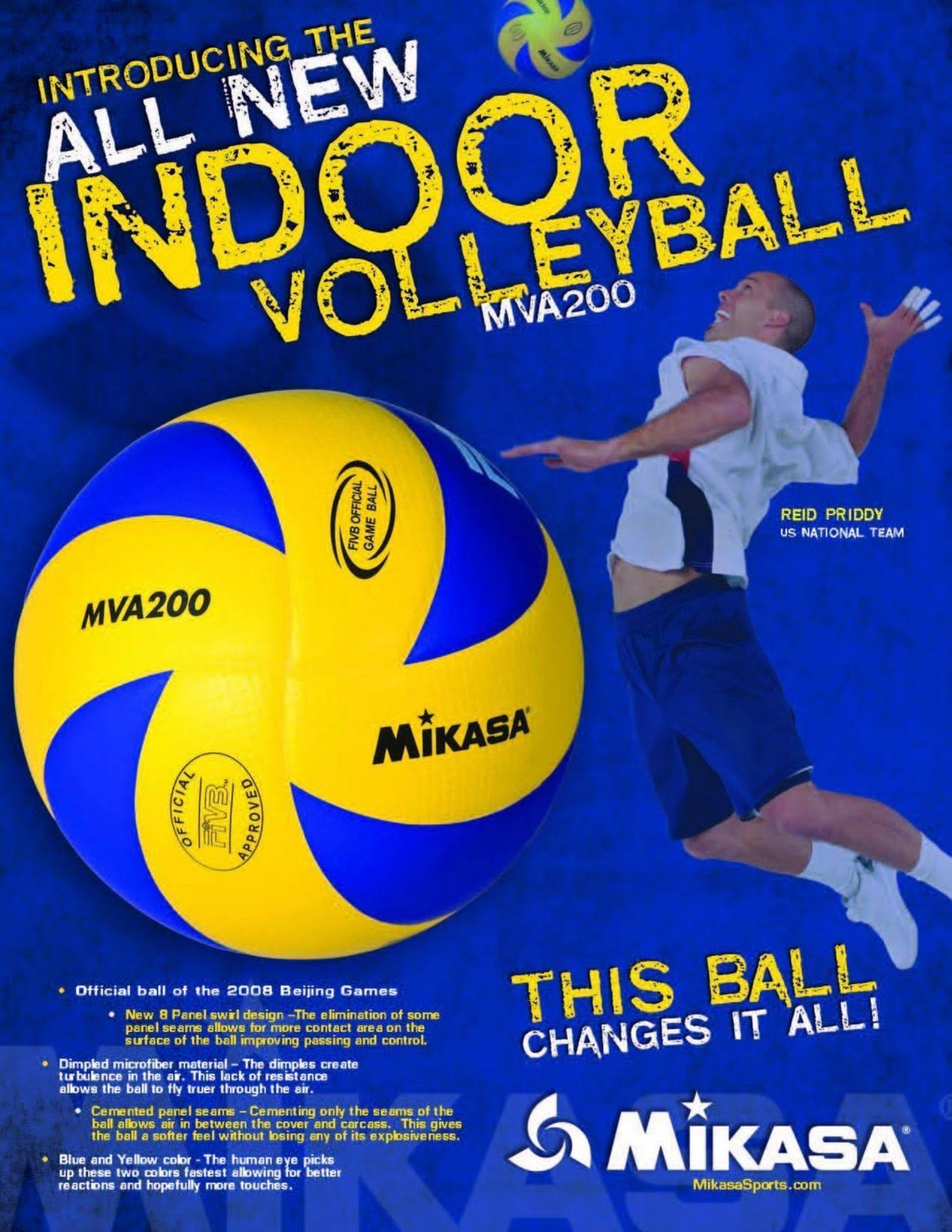 Blue/Yellow Olympic Game Ball M656