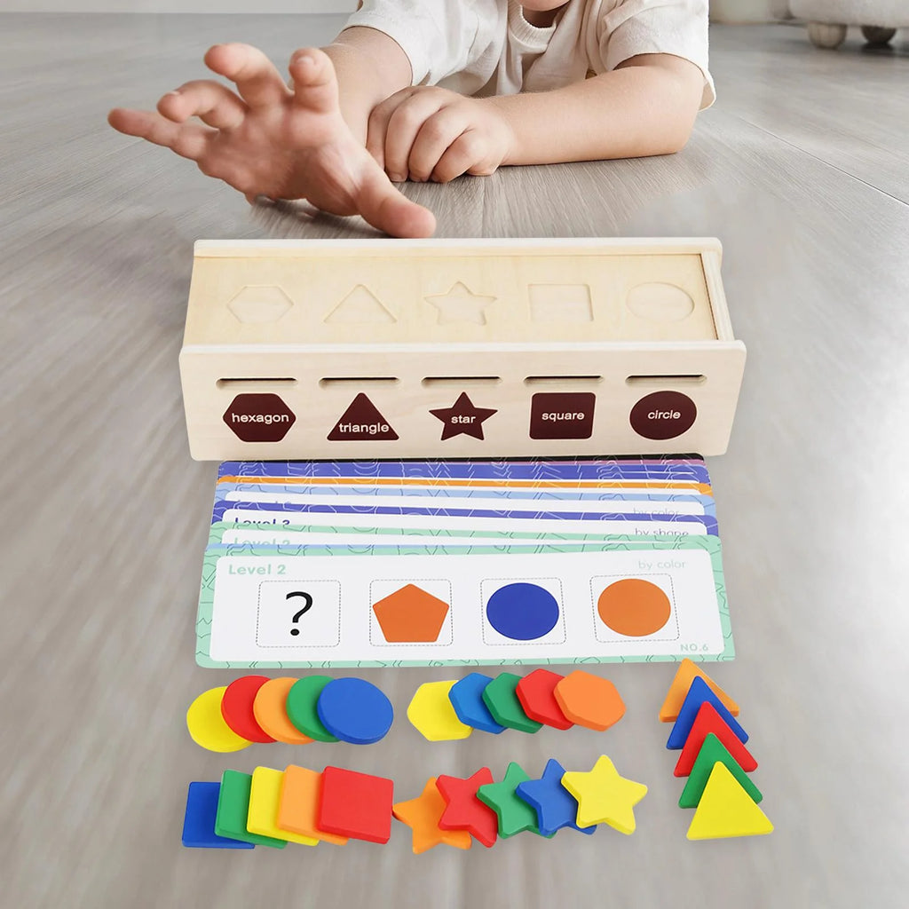 Montessori Geometric Matching Blocks Activity Toy H88792