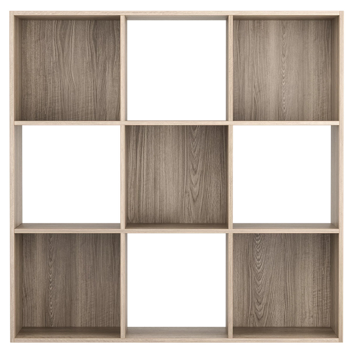 9 Cube 3 Tier MDF Bookshelf Brown M39197