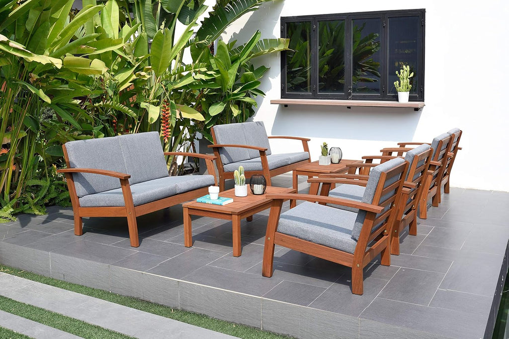 Blue 4-Piece Eucalyptus Conversation Set C404