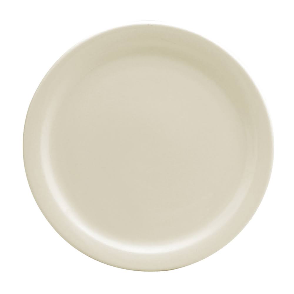 Cream White Narrow Rim Plate H548130