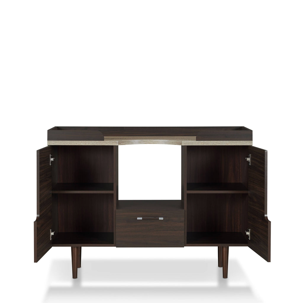 Mid-Century Modern Wenge Buffet Server, Brown E310