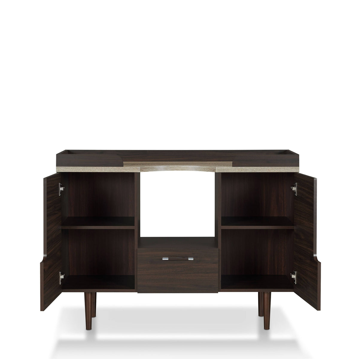 Mid-Century Modern Wenge Buffet Server, Brown E310