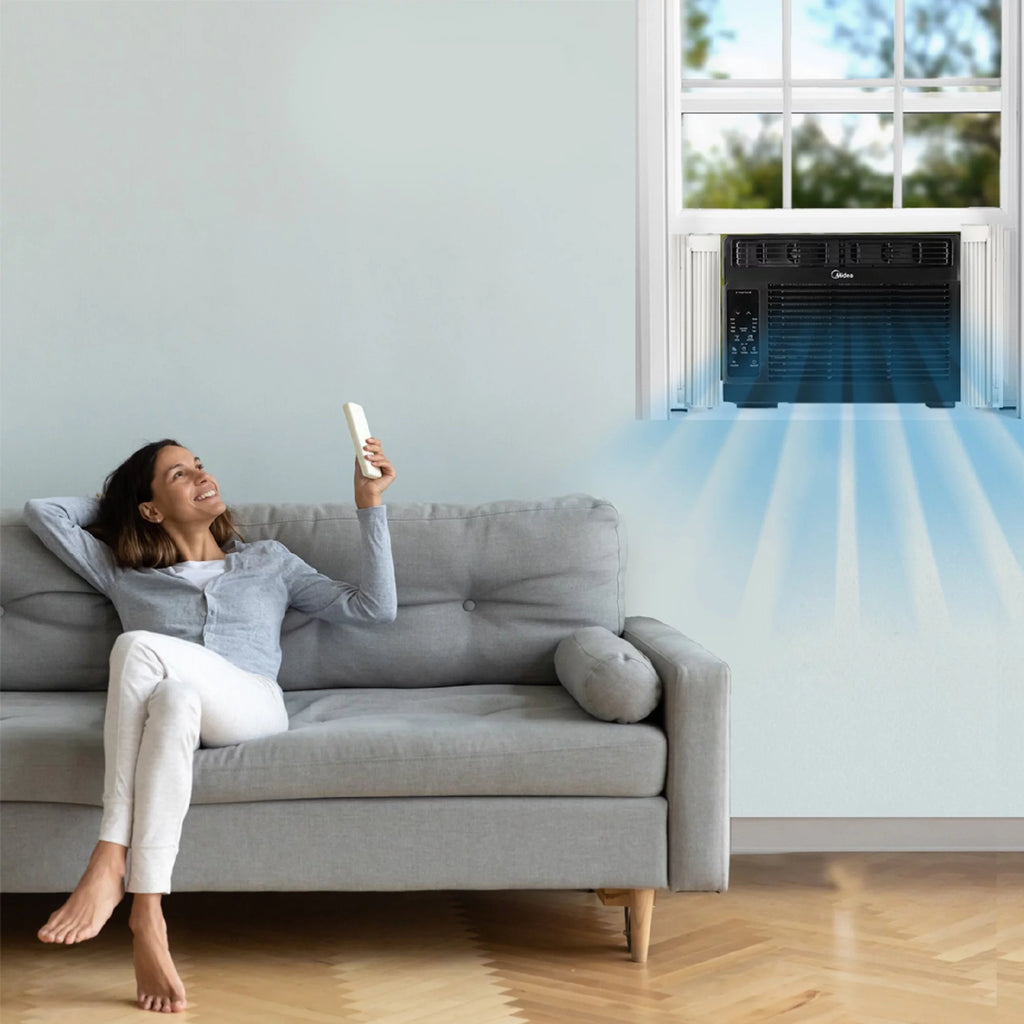 6,000 BTU 115V White Window Air Conditioner Z29714