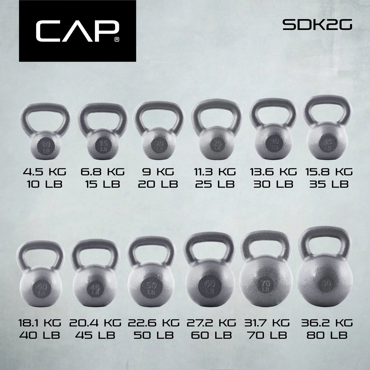 Cast Iron Kettlebell L83362