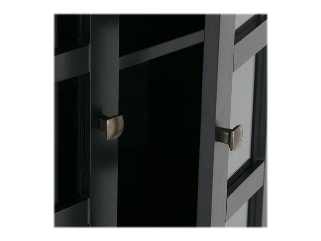 Black Medium Storage Cabinet Y80485