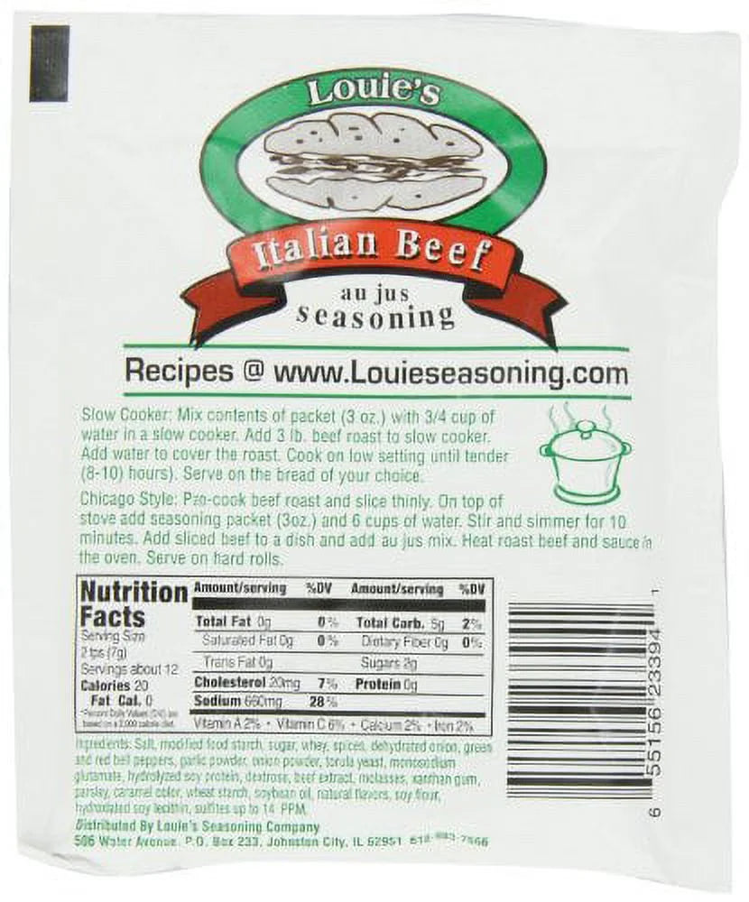 Italian Beef Seasoning 3 Ounce Pack of 8 Z71092