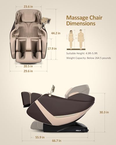Beige Full Body Zero Gravity Shiatsu Massage Chair K667023