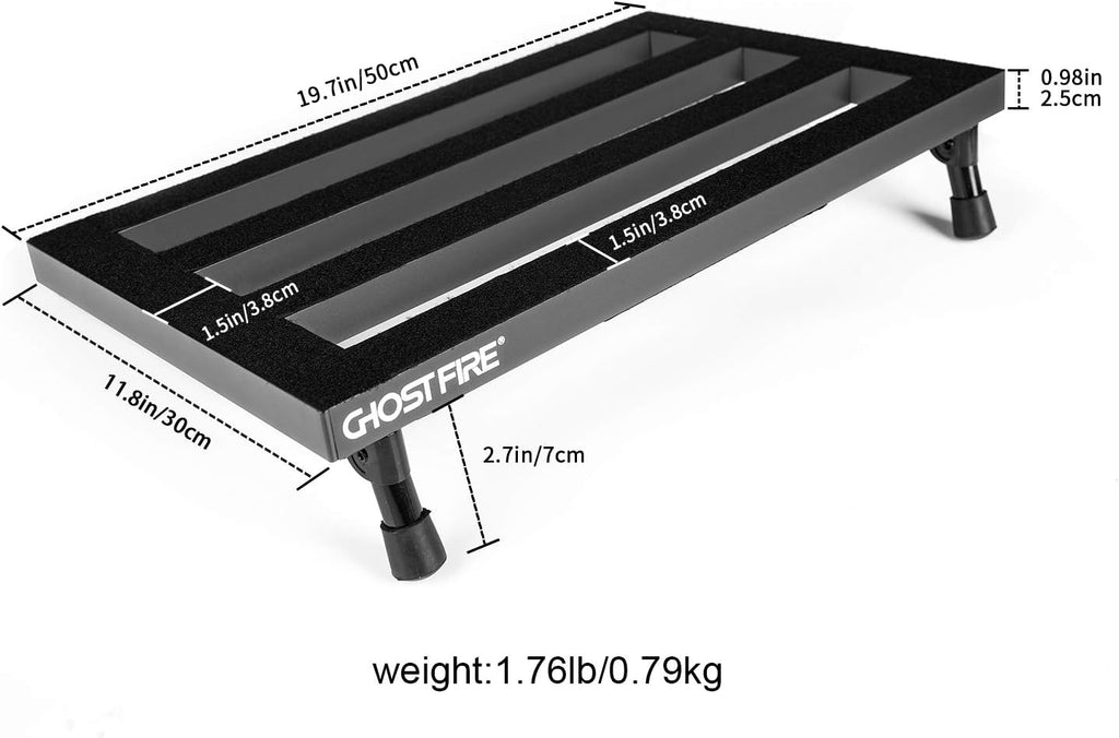 Aluminum Alloy Effect Pedalboard with Carry Case B704886