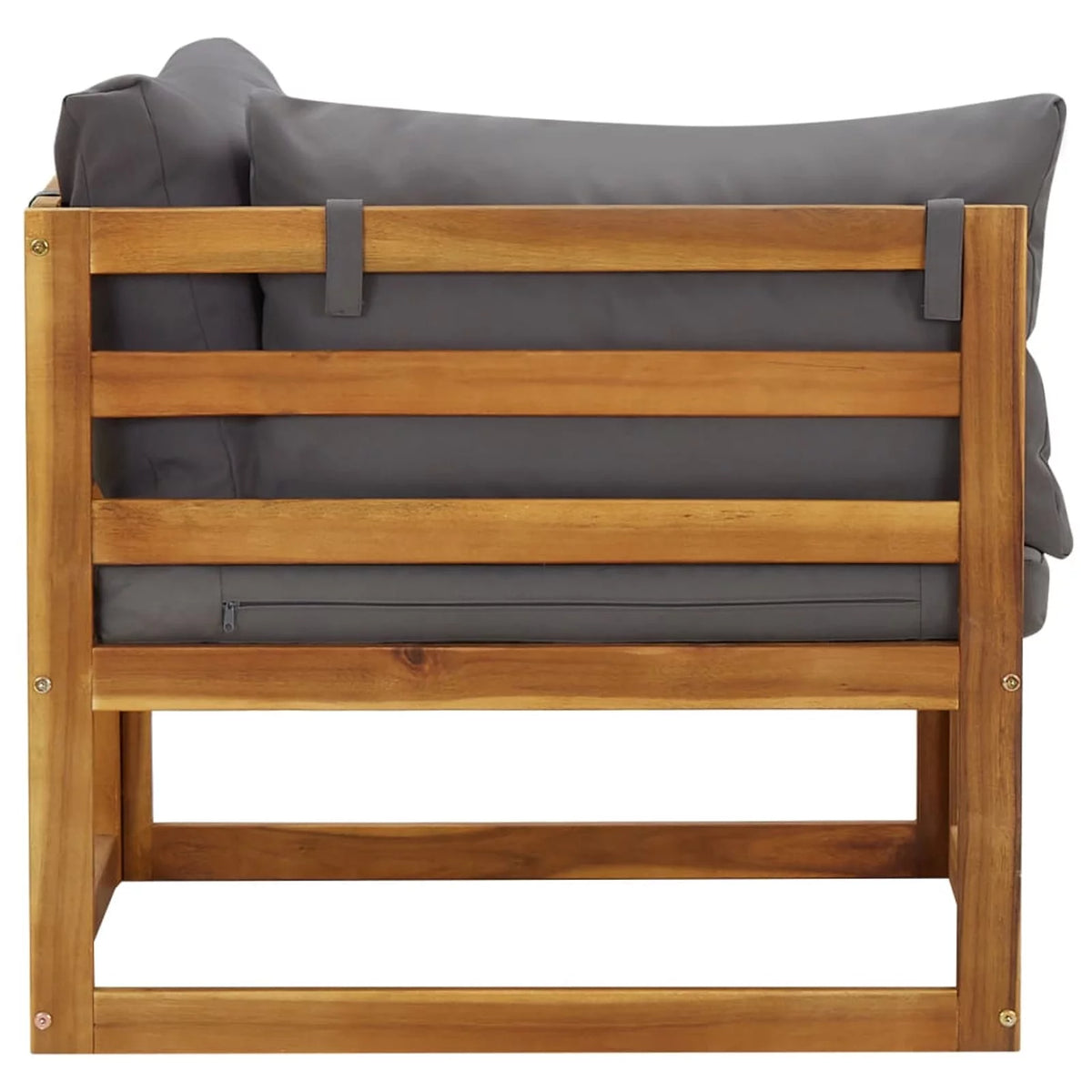 2 Piece Acacia Wood Sectional Corner Sofa Set K910