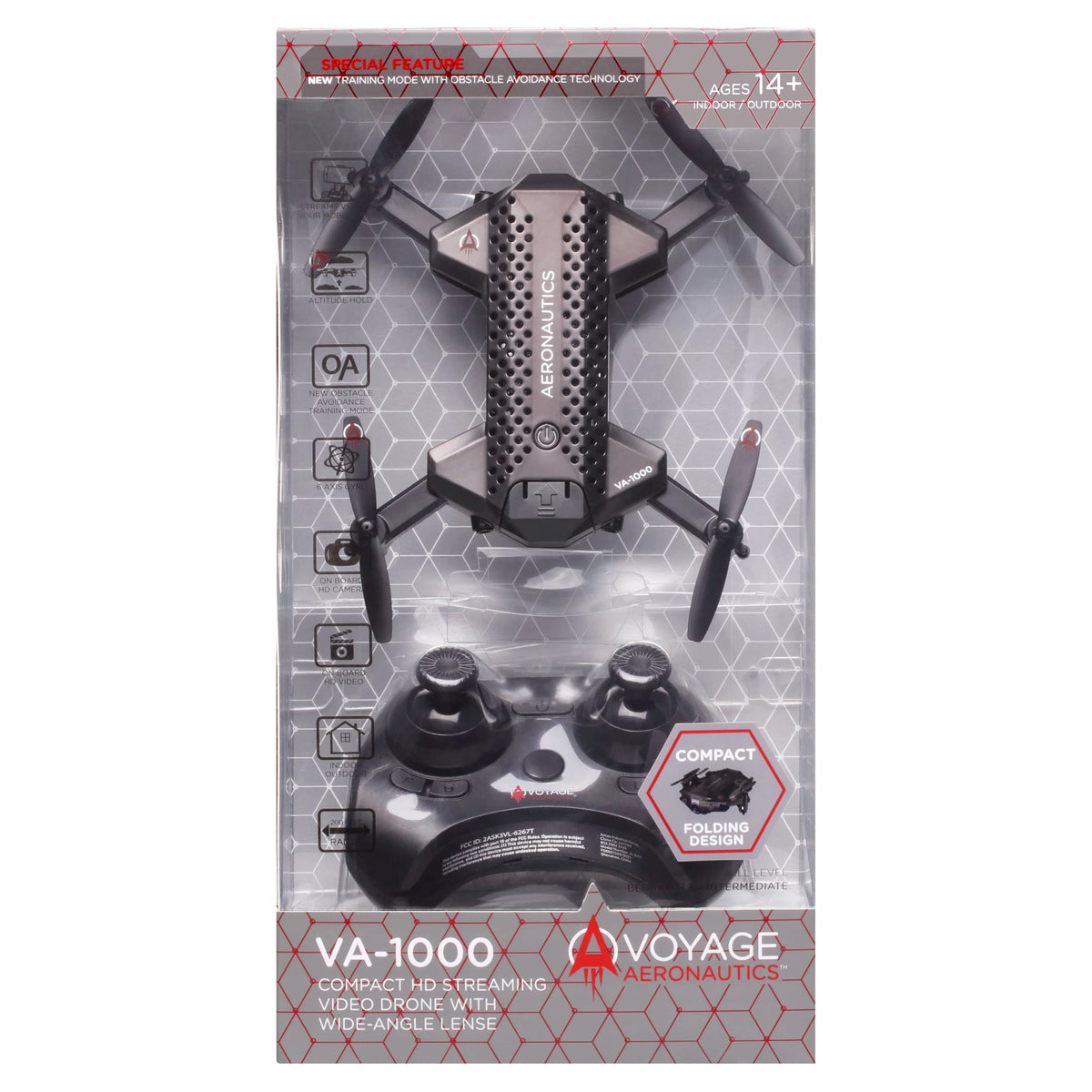 Black 7 inches Wide-Angle Lens Streaming Drone G966555