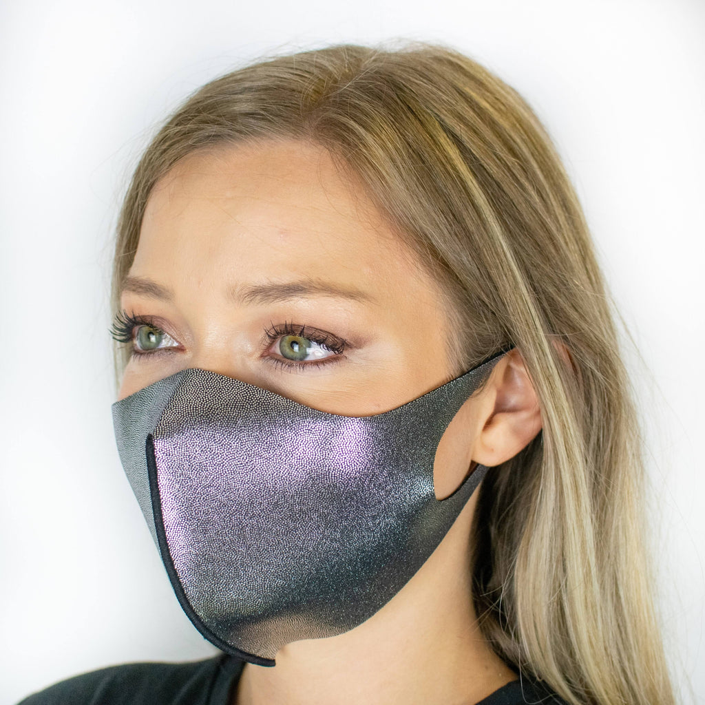 Metallic Silver 10-Pack Reusable Face Mask N5203