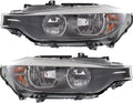 Pair Headlights for BMW 328i F30 Sedan Halogen Z137