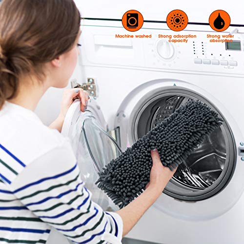 Microfiber Flat Mop with 4 Washable Pads V96221