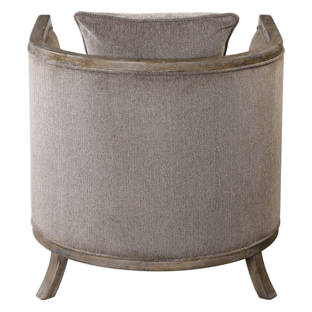Gray Chenille Accent Chair S428891