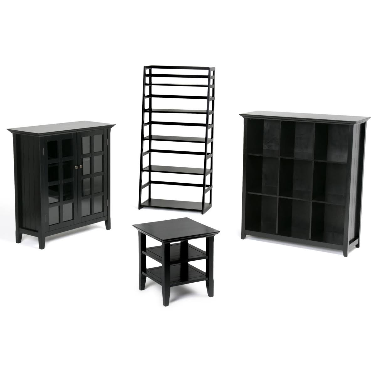 Black Medium Storage Cabinet Y80485